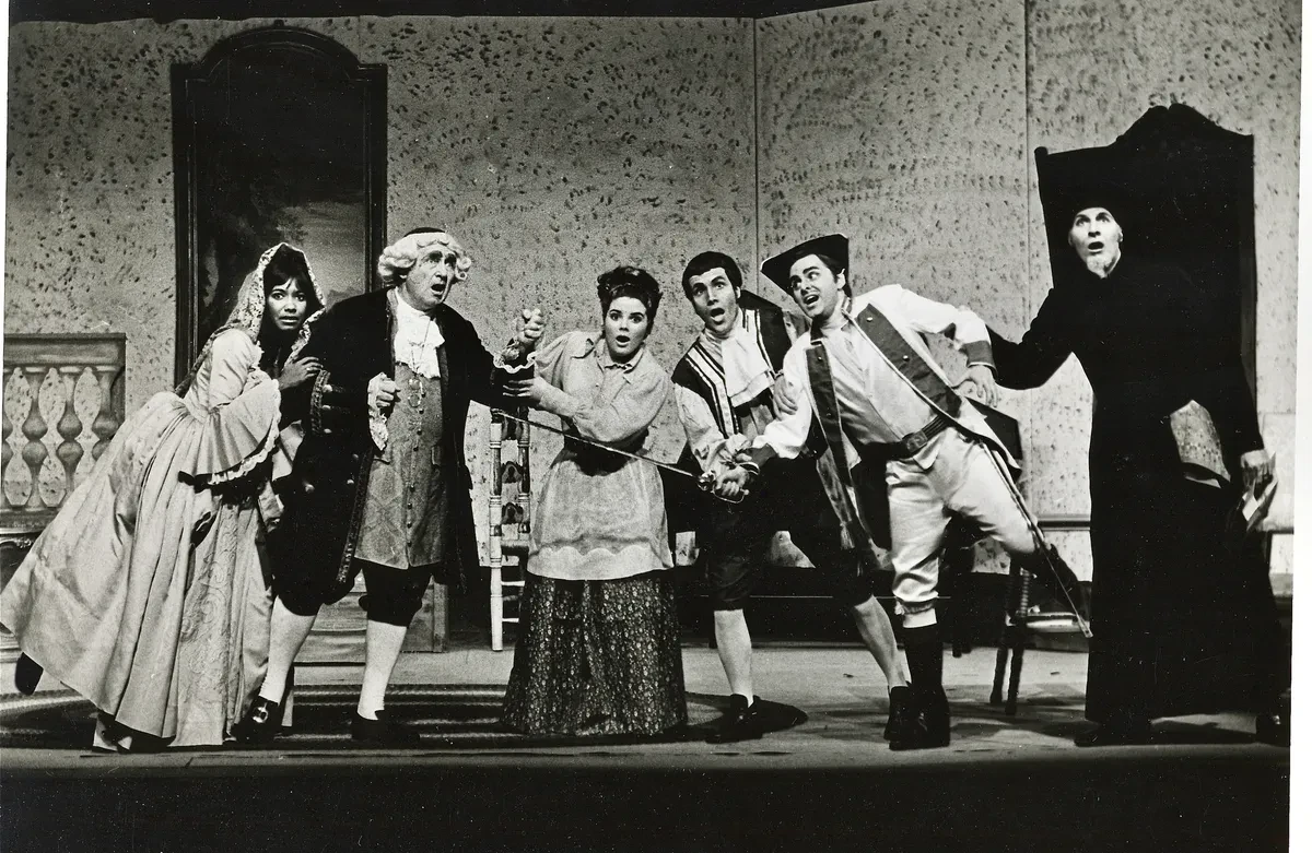 Scene from The Barber of Seville, 1970, Stetson University (Berta)