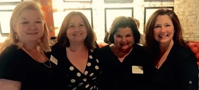 The Four Divas (Deborah, Bridget, Pamela & Leslie) at the 2015 New York City Opera Reunion Luncheon.  The "Four Divas" were named by Conductor, Murry Sidlin after singing in his amazing concert/drama, "Defiant Requiem".