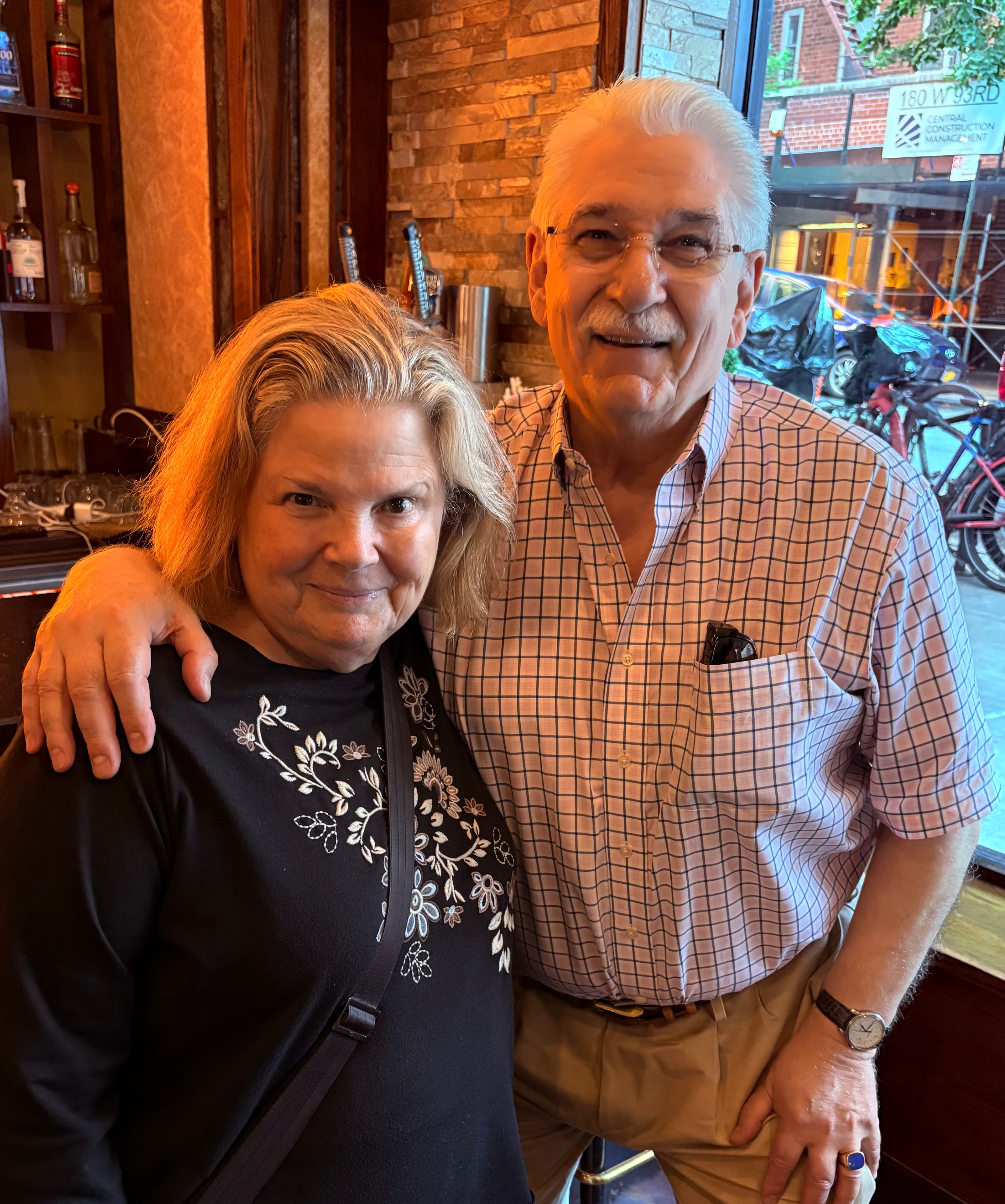 Pamela with her teacher and mentor, David Jones. I owe him so much!